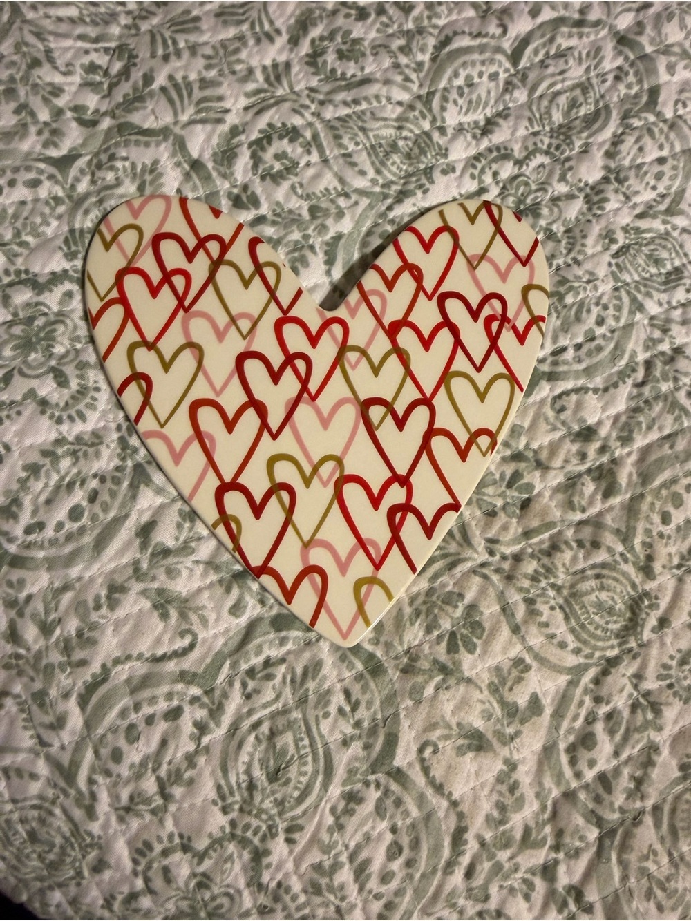 Coton colors happy everything large attachment striped heart valentine